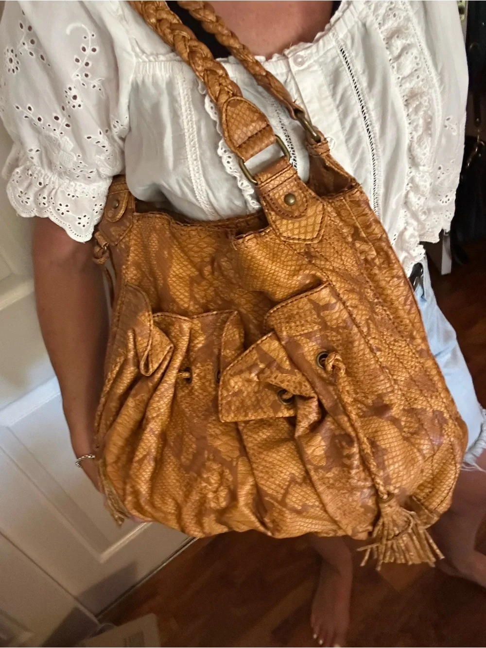 Vintage Bohemian hobo bag by Marc Ecko